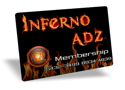 Inferno Adz membership card.